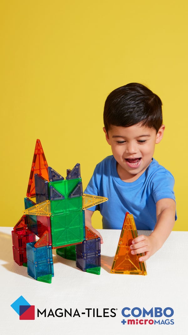 MAGNA-TILES & microMAGS Kombinations magnetbyggsats, 46 delar