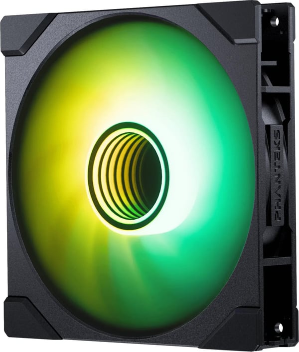 Phanteks M25 Gen2 140 mm PWM DRGB Reverse-fläkt, vit