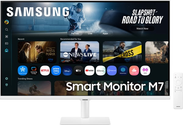 Samsung Smart Monitor M7 (M70F) 32" 4K-skärm, vit