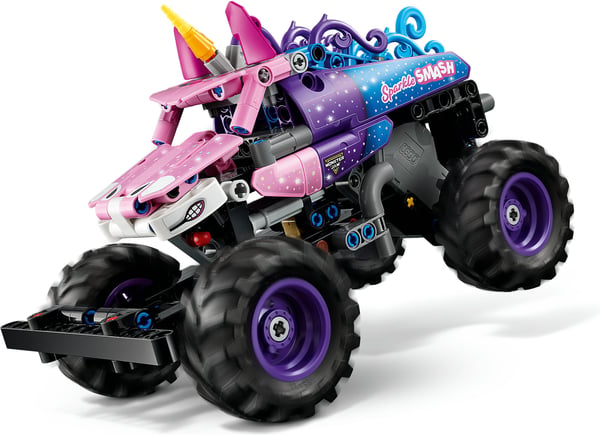 LEGO Technic 42220 Monster Jam™ Sparkle Smash™ med dragmotor