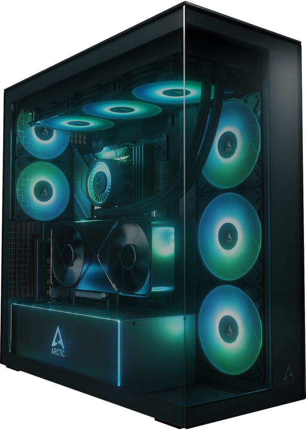 ARCTIC Xtender VG E-ATX-chassi, svart