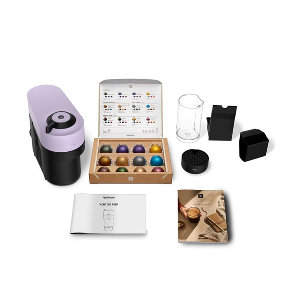 Nespresso Vertuo Pop by Sage kapselmaskin, lila