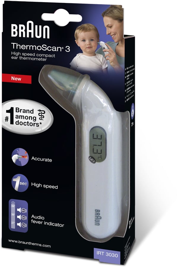Braun IRT3030WE -örontermometer