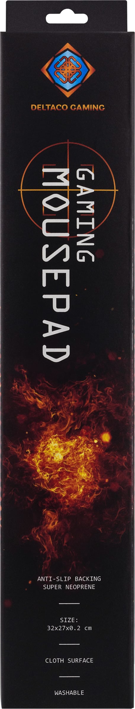 Deltaco Gaming GAM-005 - musunderlag, 32 x 27 cm, sort