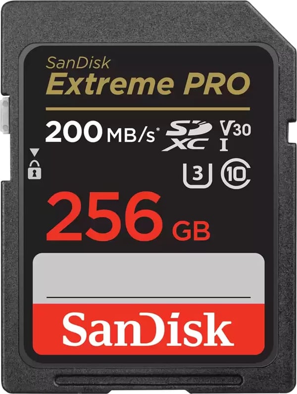 SanDisk 256GB Extreme Pro SDXC UHS-I minneskort