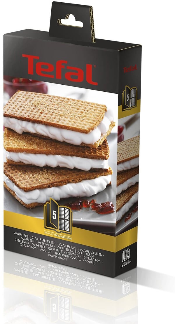 Tefal Snack Collection - vaffelplader: 5 Vafler-vaffelkager