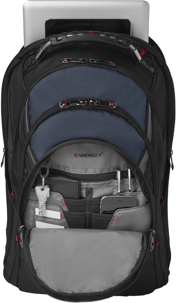 Wenger Ibex -ryggsäck för 17" bärbar dator, svart