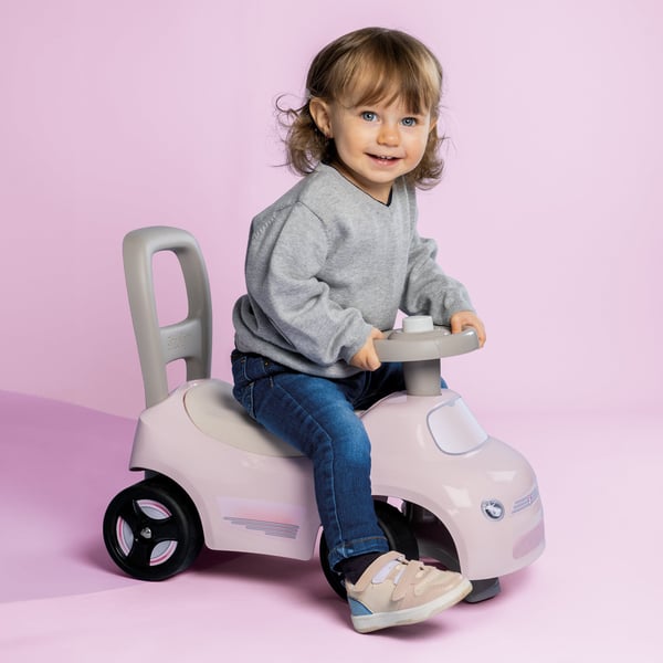 Smoby Bil 2i1 -sparkbil, rosa