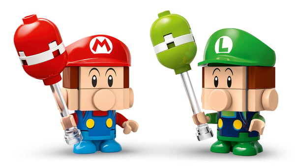 LEGO Super Mario 72034 – Mario Kart™ – Baby Mario mod Baby Luigi