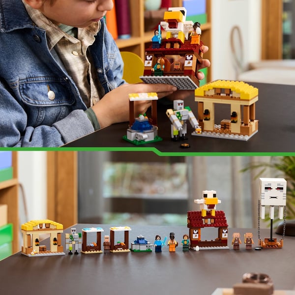 LEGO Minecraft 21273 – Hornanféns angreb på landsbyen med luftballon
