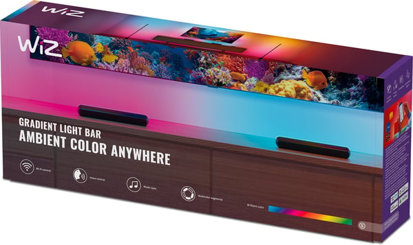 WiZ Gradient Light Bars smarta bordslampor