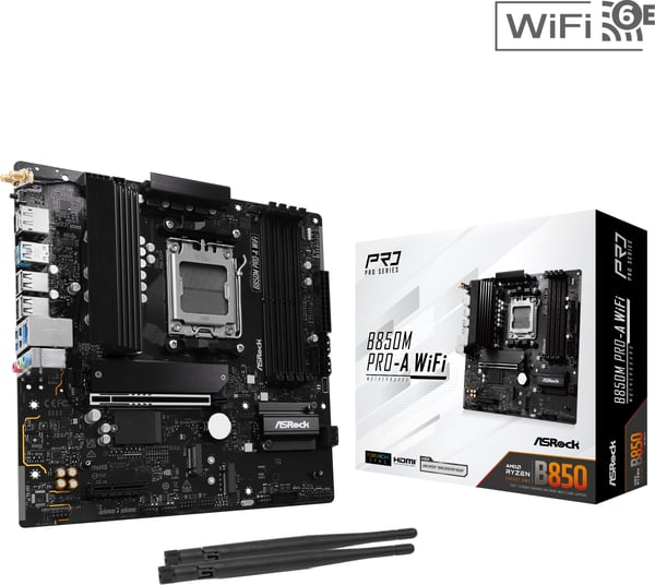 Asrock B850M Pro-A WiFi AMD AM5 MicroATX moderkort