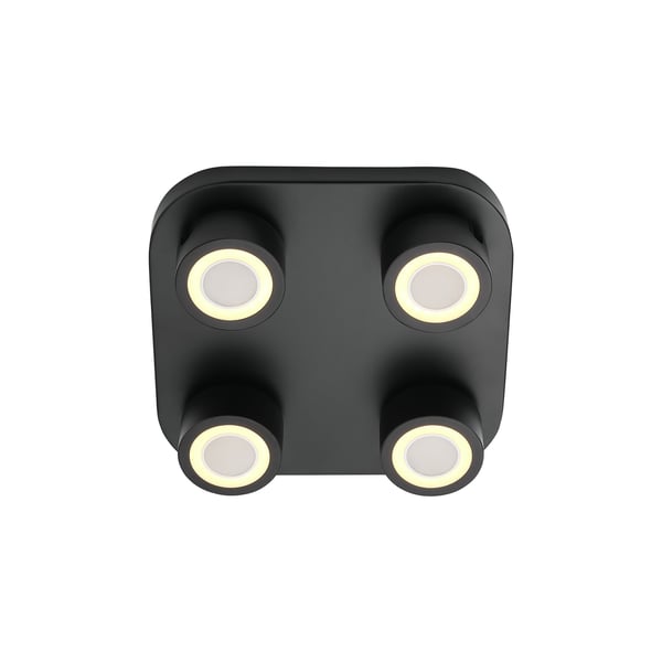 Nordlux Clyde 4-delad spotlampa svart