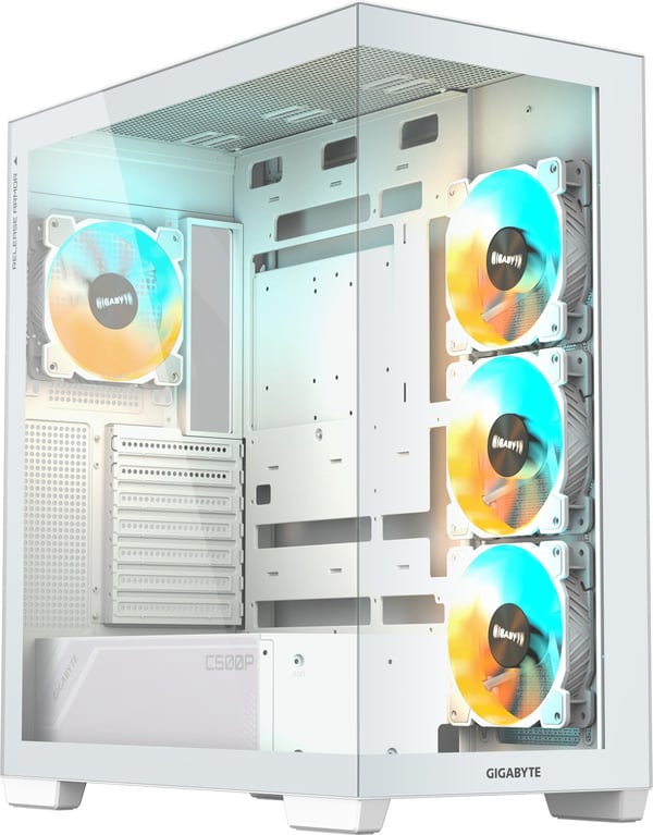 Gigabyte Panoramic Stealth Ice GB-C500PI ST ATX Mid-Tower chassi, vit
