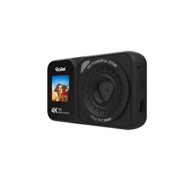 Rollei Compactline 64 DualScreen digitalkamera, svart