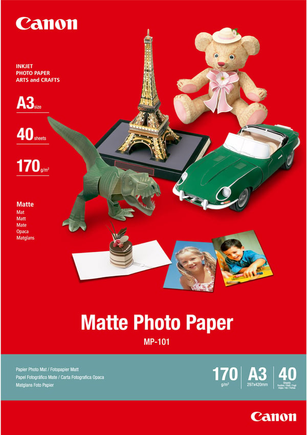 Canon MP-101 Matt Fotopapper - fotopapper, A3, 40 ark