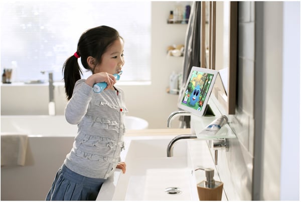 Philips HX6322/04 Sonicare For Kids Sonic -elektrisk tandbørste, aqua