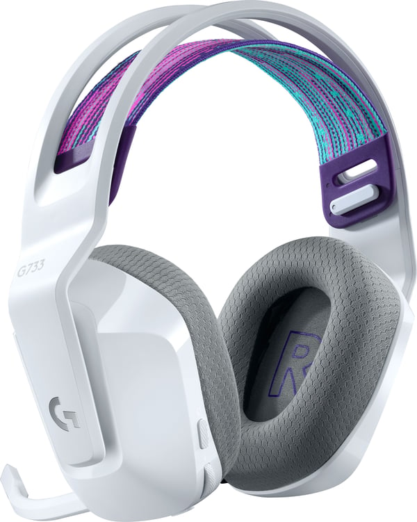 Logitech G733 Lightspeed trådløse gaming headset, hvid