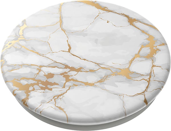 PopSockets PopGrip -hållare, Guld Lutz Marble