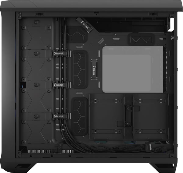 Fractal Design Torrent Svart RGB TG Lätt Tint E-ATX-chassi med fönster, svart