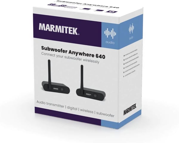Marmitek Subwoofer Anywhere 640 - audio modtager og transmitter