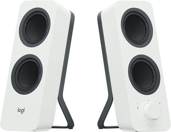Logitech Z207 Bluetooth-stereo højttalere, naturhvid
