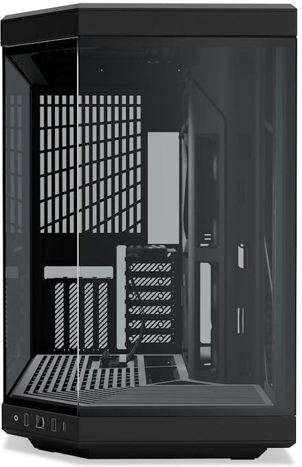 Hyte Y70 Black ATX-chassis med panoramavindue, sort