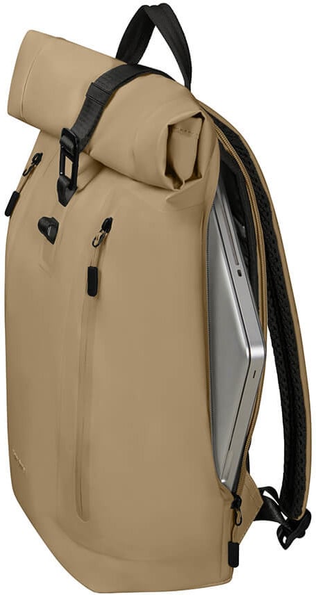 Samsonite Coatify Biz Rolltop 15,6" - rygsæk, sand