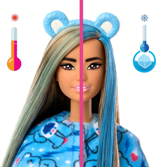 Barbie Cutie Reveal Care Bears dukke, blå