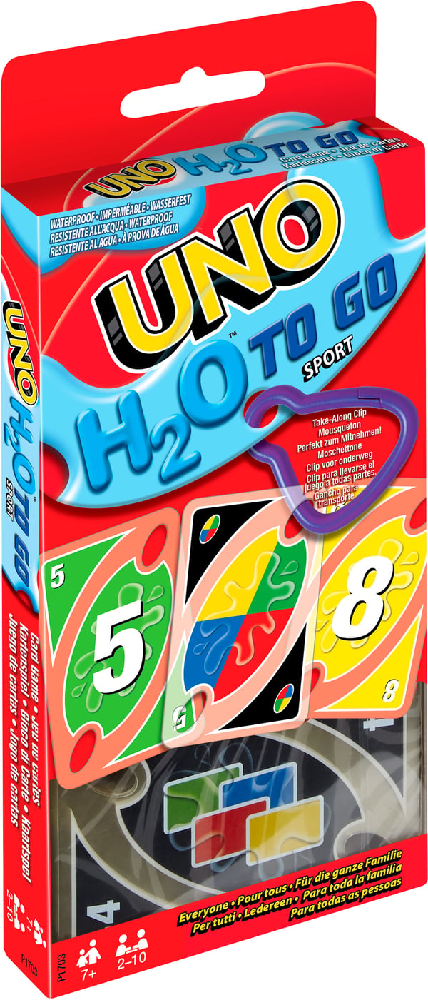 UNO H2O vattentåligt kortspel