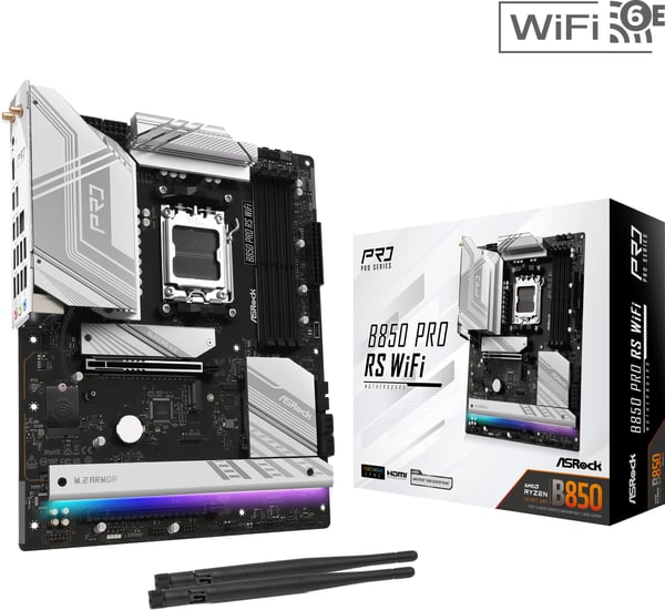 Asrock B850 Pro RS WiFi AMD AM5 ATX-moderkort