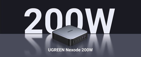 Ugreen Nexode 200W GaN nätadapter