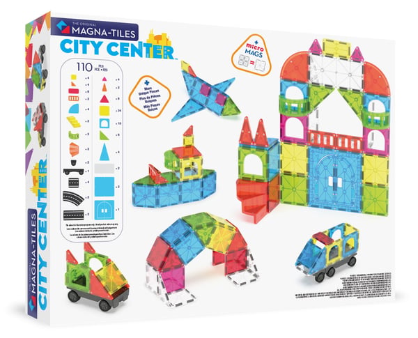 MAGNA-TILES® City Center magnetisk stadskärna, 110 delar