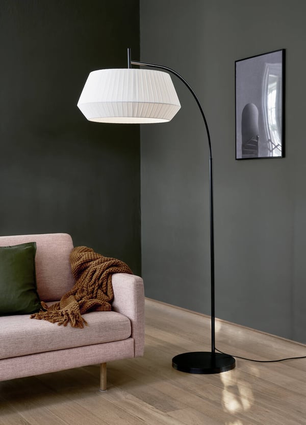 Nordlux Dicte golvlampa, vit