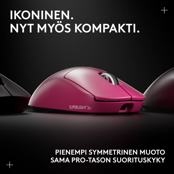 Logitech G Pro X Superlight 2c trådlös spelmus, magenta