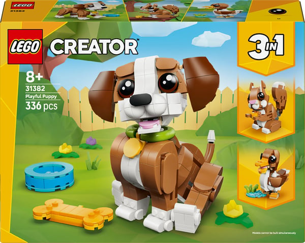 LEGO Creator 31382 Söta djur: Lekfull hundvalp 3-i-1