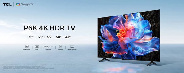 TCL 55" P6K 4K LED Google TV