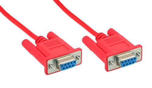 InLine nulmodemkabel med 9-pin Sub D-stik, 3 m