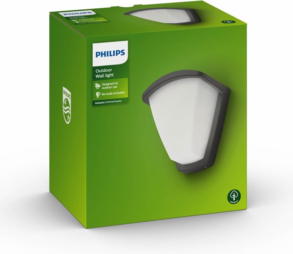 Philips Kiskadee väggfäste antracitgrå, E27