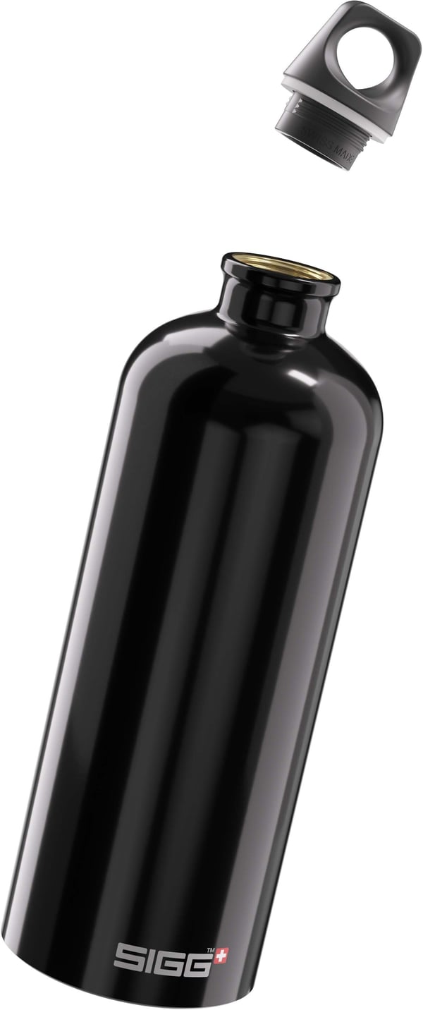 SIGG Traveller Black drikkedunk, 1 l, sort