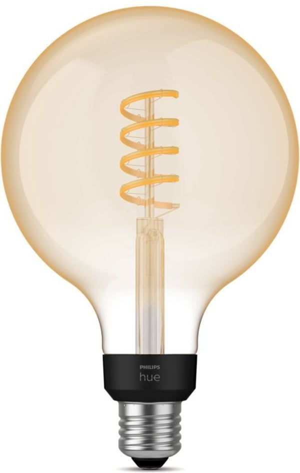 Philips Hue - filamentintelligent lampe, White ambiance, Filament Globe, E27, 9,5 cm