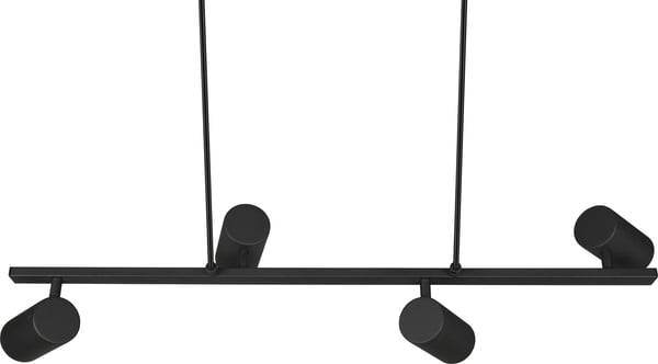 Trio Marley -hængende lampe 80 cm, 4-delt, GU10, mat sort