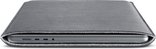 Woolnut lædertaske - beskyttelsesetui til 16" MacBook Pro, grå