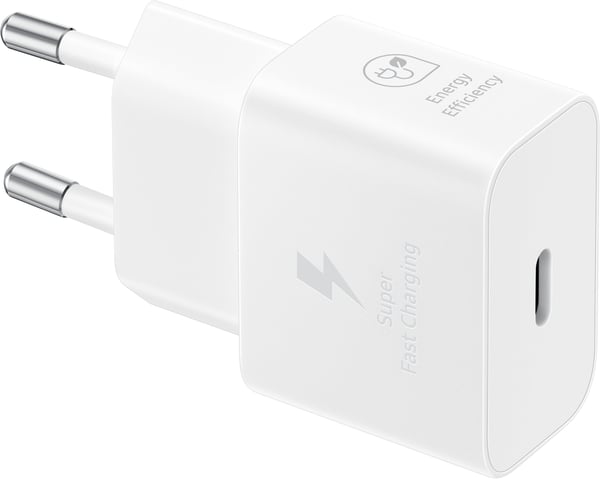 Samsung 25W USB-C GaN vægoplader, hvid