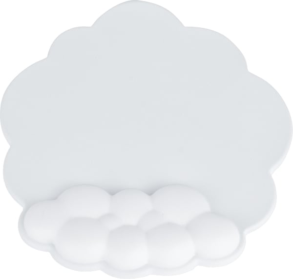 ErgoWork Cloud musmatta med handledsstöd, vit