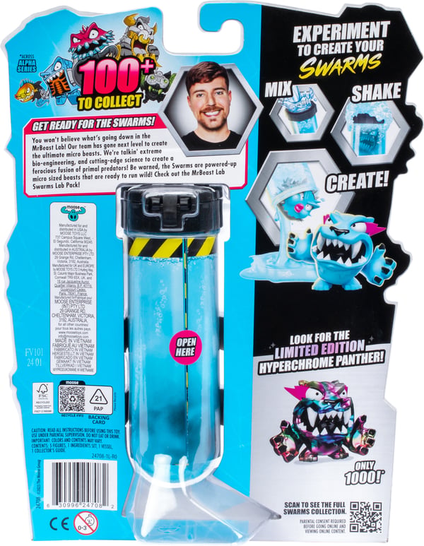 MrBeast Lab Swarms - 5 figurer, assortiment