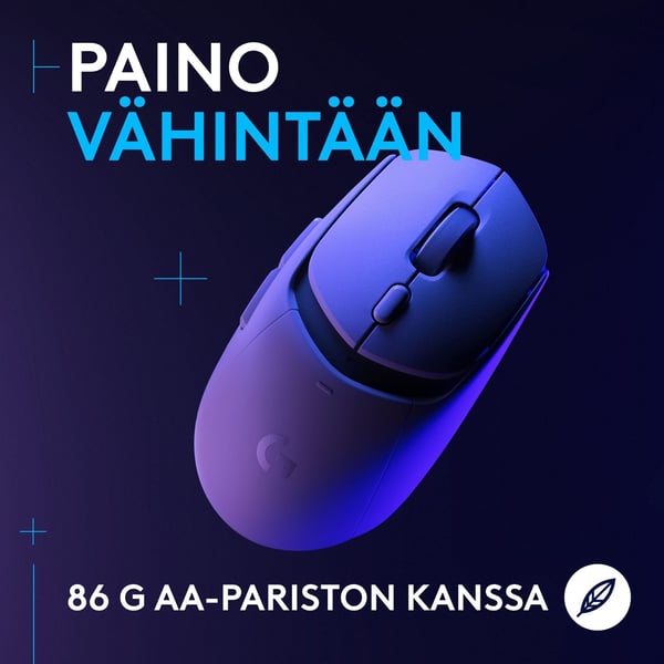 Logitech G309 LIGHTSPEED trådløs spillesmus, hvid