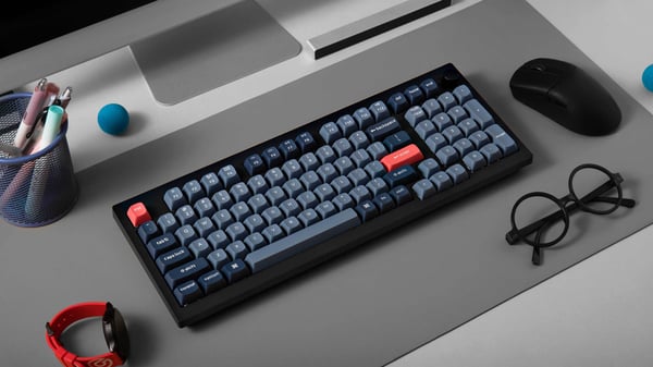 Keychron V5 Max QMK/VIA Fullständigt Monterat Reglage 96% Mekaniskt Tangentbord, Jupiter Brown-brytare
