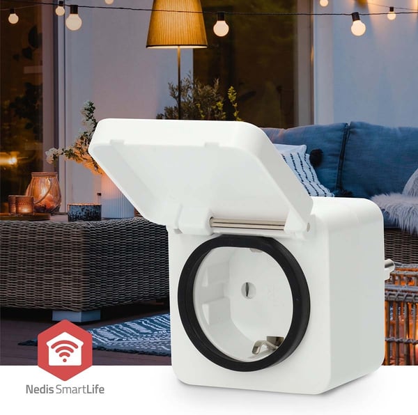 Nedis SmartLife ZBPO130FWT - smarta vägguttag, 16 A, 3680 W, IP44