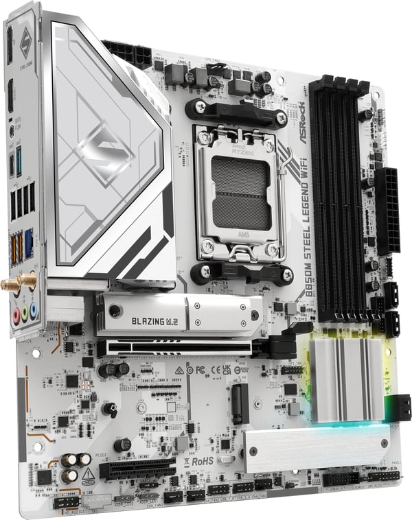 Asrock B850M Steel Legend WiFi AMD AM5 MicroATX-moderkort